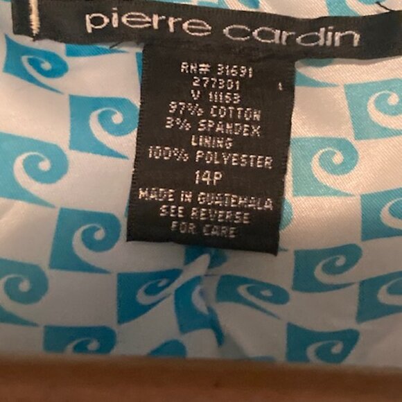 Colorful "Pierre Cardin" summer jacket - size 14P - Picture 4 of 10